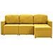 Lusso Casadino -  Divano Letto Modulare A 3 Posti Giallo In Tessuto - Foto miniatura 4