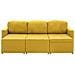 Lusso Casadino -  Divano Letto Modulare A 3 Posti Giallo In Tessuto - Foto miniatura 5