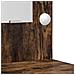 Set Tavolo da Trucco 2 pcs Rovere fumé 50 x 41 x 135 cm - Foto miniatura 8