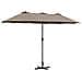 Ombrello da giardino Talpa 370 x 197 x 239 cm - Foto miniatura 1
