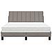 Letto con Materasso Tortora 120x200 cm in Tessuto - Foto miniatura 5