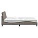 Letto con Materasso Tortora 120x200 cm in Tessuto - Foto miniatura 6