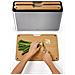 Set Taglieri In Bambù E Acciaio Folio Tre Pezzi Per Cucina Superfici Resistenti Custodia In Acciaio Inox Piedi Antiscivolo Finitura Antimpronte - Foto miniatura 4