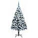Albero di Natale artificiale con 300 LED Bianco 210 cm - Foto miniatura 4