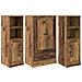 Credenza con cassetto 3 pcs Legno vecchio Legno multistrato - Foto miniatura 1