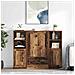 Credenza con cassetto 3 pcs Legno vecchio Legno multistrato - Foto miniatura 2