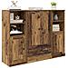 Credenza con cassetto 3 pcs Legno vecchio Legno multistrato - Foto miniatura 3