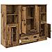 Credenza con cassetto 3 pcs Legno vecchio Legno multistrato - Foto miniatura 6