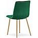 Sedia TYRA in velluto verde scuro con gambe color legno x2 - Foto miniatura 7