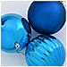 Set di Palle di Natale 4 pcs Blu Plastica - Foto miniatura 4