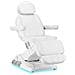 poltrona cosmetica elettrica Luxury 3 motori bianca con pedale - Foto miniatura 1