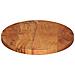 Piano Tavolo 100x50x2,5 cm Ovale in Legno Massello di Acacia - Foto miniatura 4