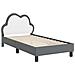 Struttura letto bambini con testata Grigio chiaro 80 x 160 cm - Foto miniatura 4