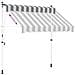 Tenda retrattile manuale Antracite e Bianco 150 cm - Foto miniatura 6