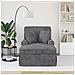 Chaise Longe con Gonna Grigio Scuro 157 x 91 x 91 cm ARES - Foto miniatura 3