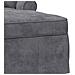 Chaise Longe con Gonna Grigio Scuro 157 x 91 x 91 cm ARES - Foto miniatura 7