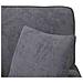 Chaise Longe con Gonna Grigio Scuro 157 x 91 x 91 cm ARES - Foto miniatura 9
