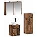 Set di mobili per il bagno 4 pcs Legno antico - Foto miniatura 1