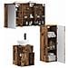 Set di mobili per il bagno 4 pcs Legno antico - Foto miniatura 2