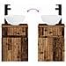 Set di mobili per il bagno 4 pcs Legno antico - Foto miniatura 7