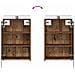 Set di mobili per il bagno 4 pcs Legno antico - Foto miniatura 9