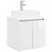 Set di Armadi da Bagno 3 pz Bianco Lucido 49,5 x 41 x 62,5 cm - Foto miniatura 6