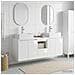 Set di Armadi da Bagno 3 pz Bianco Lucido 49,5 x 41 x 62,5 cm - Foto miniatura 8