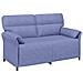 Set di divani 2 pz Blu jeans Tessuto - Foto miniatura 7