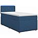 Letto box spring con materasso Blu 80 x 200 cm Tessuto - Foto miniatura 1