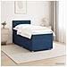 Letto box spring con materasso Blu 80 x 200 cm Tessuto - Foto miniatura 2