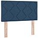 Letto box spring con materasso Blu 80 x 200 cm Tessuto - Foto miniatura 5