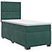 Letto box spring con materasso Verde Scuro 100 x 200 cm Velluto - Foto miniatura 1