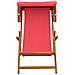Lettino 2 pcs 3 Posizione Legno di Eucalipto Massello Rosso - Foto miniatura 6