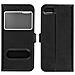 Custodia Per Apple Iphone 7 E 8 Funzione Stand Con Doppia Finestra - Nera - Foto miniatura 2
