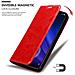 Custodia Compatibile Con Xiaomi Mi 8 Pro In Rosso Mela - Coperchio Protettiva Con Chiusura Magnetica, Funzione Stand E Tasca Per Le Carte - Foto miniatura 6