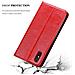 Custodia Compatibile Con Xiaomi Mi 8 Pro In Rosso Mela - Coperchio Protettiva Con Chiusura Magnetica, Funzione Stand E Tasca Per Le Carte - Foto miniatura 8