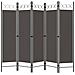 Paravento A 5 Pannelli Antracite 200x180 Cm - Foto miniatura 2
