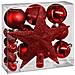 Jja - Kit 18 Decorazioni Per Albero Di Natale Rosse - Foto miniatura 1