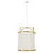 Lampada A Sospensione Hikari - Tessuto E Bambù - Lanterna - E27 - Ø35 Cm - Naturale - Foto miniatura 1