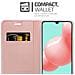 Custodia Compatibile Con Samsung Galaxy A41 In Classy Oro Rosa - Coperchio Protettiva Con Chiusura Magnetica, Funzione Stand E Tasca Per Le Carte - Foto miniatura 4