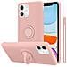 Custodia Compatibile Con Apple Iphone 11 In Liquid Rosa - Coperchio Protettivo In Silicone Tpu Flessibile Con Anello - Foto miniatura 1