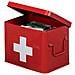 Kit Di Pronto Soccorso In Metallo, Cassetta Medica, 22x16x16 Cm, - Foto miniatura 5