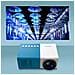 Cinema Mini Proiettore 900 Lumen Risoluzione 320x240 LED Colore Blu - Foto miniatura 6