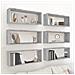 Mensole Cubo Muro 6 Pz Grigio Sonoma 60x15x23 Legno Multistrato - Foto miniatura 1