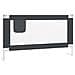 Sponda Letto Sicurezza Bambini Grigio Scuro 150x25 cm Tessuto - Foto miniatura 2