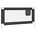 Sponda Letto Sicurezza Bambini Grigio Scuro 150x25 cm Tessuto - Foto miniatura 3