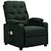 Poltrona Massaggiante Elettrica Verde Scuro in Tessuto - Foto miniatura 2
