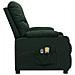 Poltrona Massaggiante Elettrica Verde Scuro in Tessuto - Foto miniatura 4