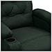 Poltrona Massaggiante Elettrica Verde Scuro in Tessuto - Foto miniatura 8