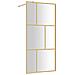 Parete Per Doccia Walk-in Vetro Trasparente Esg 90x195 Cm Oro - Foto miniatura 2